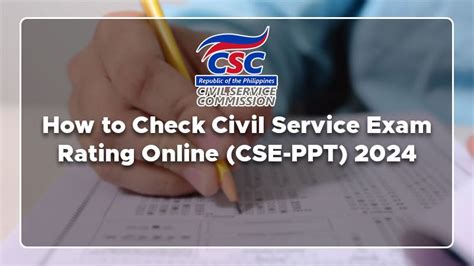 How to Check Civil Service Exam Rating Online (CSE .
